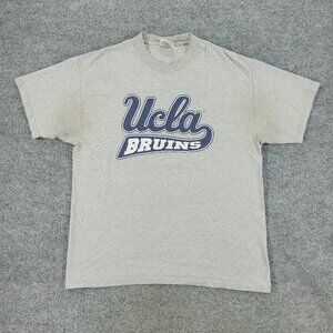 UCLA Bruins Shirt Men Large Gray NCAA University Graphic Crew Neck Short Sleeve